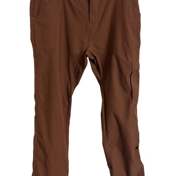 Prana Stretch Zion Slim Pant II Size 38/30 Men’s Sepia Tapered Leg $95 Stretch H - Picture 3 of 12
